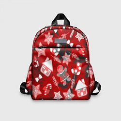 Детский рюкзак Рождественские паттерны, цвет: 3D-принт