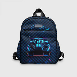 Детский рюкзак Неоновый болид, цвет: 3D-принт