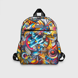 Детский рюкзак Фантазийный паттерн - граффити, цвет: 3D-принт