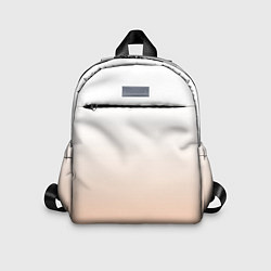 Детский рюкзак Персиково-белый градиент, цвет: 3D-принт
