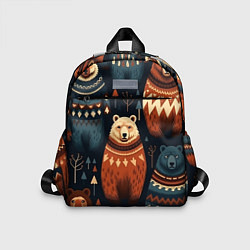 Детский рюкзак Медведи индейцы, цвет: 3D-принт