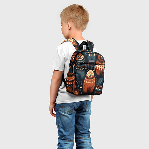 Детский рюкзак Медведи индейцы / 3D-принт – фото 5