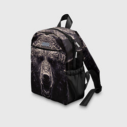 Детский рюкзак Бронзовый медведь, цвет: 3D-принт — фото 2