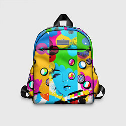 Детский рюкзак Girls face - pop art, цвет: 3D-принт