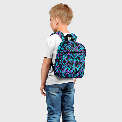 Детский рюкзак Узор в стиле ар-деко / 3D-принт – фото 5