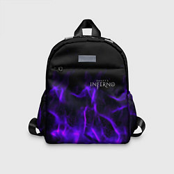 Детский рюкзак Dantes Inferno flame neon, цвет: 3D-принт