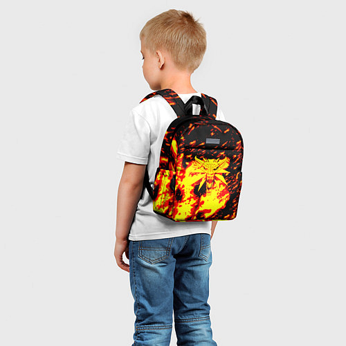 Детский рюкзак Ведьмак огненное лого / 3D-принт – фото 5