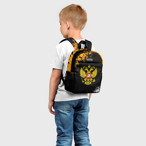Детский рюкзак Герб РФ краски имперские / 3D-принт – фото 5