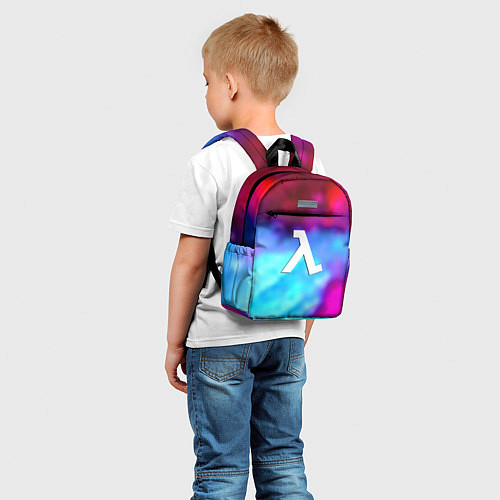 Детский рюкзак Half-life gradient neon city 17 / 3D-принт – фото 5