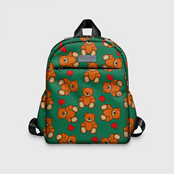 Детский рюкзак Мишки плюшевые и сердца, цвет: 3D-принт