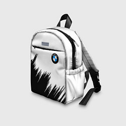Детский рюкзак BMW чёрные штрихи текстура, цвет: 3D-принт — фото 2