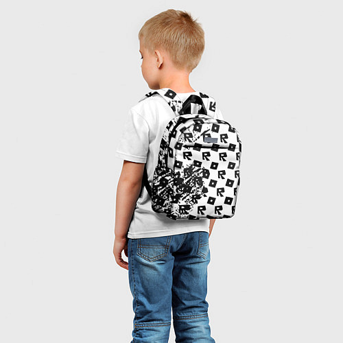 Детский рюкзак Roblox pattern game black / 3D-принт – фото 5