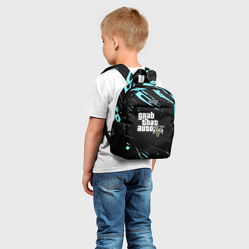 Детский рюкзак GTA5 краски абстрактные / 3D-принт – фото 5