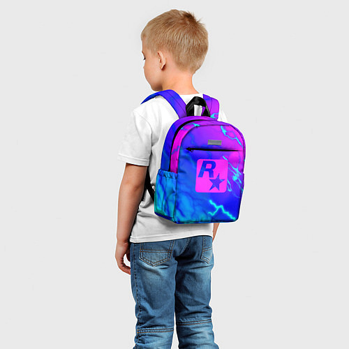 Детский рюкзак Rockstar storm молнии / 3D-принт – фото 5
