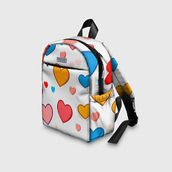 Детский рюкзак Сердца сердечки, цвет: 3D-принт — фото 2