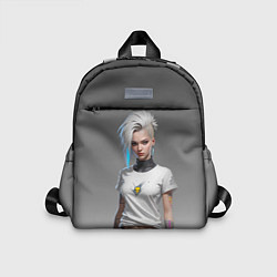 Детский рюкзак Блондинка в белой футболке Cyberpunk 2077