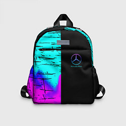 Детский рюкзак Mercedes benz неон текстура, цвет: 3D-принт