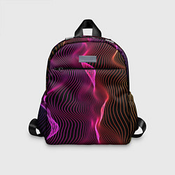 Детский рюкзак Переплетающие цветные линии, цвет: 3D-принт