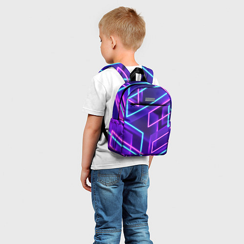 Детский рюкзак Neon Geometric / 3D-принт – фото 5