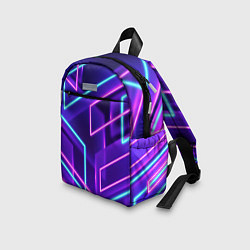 Детский рюкзак Neon Geometric, цвет: 3D-принт — фото 2