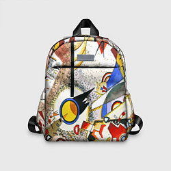 Детский рюкзак Кандинский картина - шумная акварель, цвет: 3D-принт