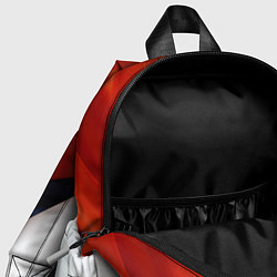 Детский рюкзак Белая синяя красная абстракция, цвет: 3D-принт — фото 2