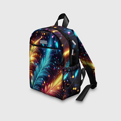 Детский рюкзак Неоновые разноцветные перья, цвет: 3D-принт — фото 2