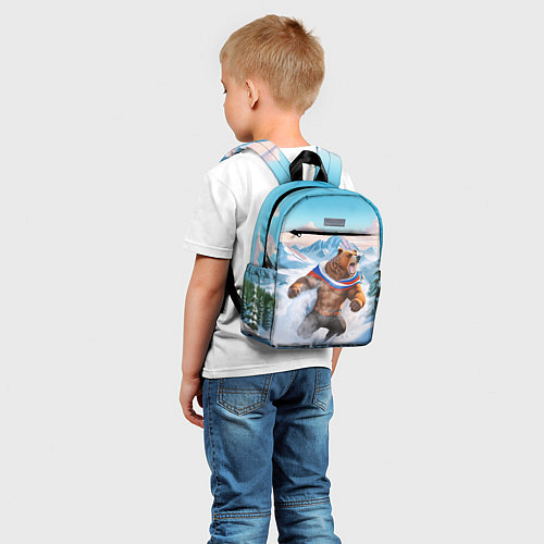 Детский рюкзак Медведь с триколором / 3D-принт – фото 5
