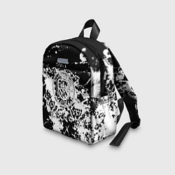 Детский рюкзак Manchester City краски чёрно белые, цвет: 3D-принт — фото 2