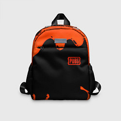 Детский рюкзак PUBG orange splash