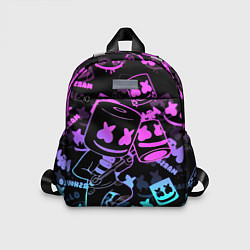 Детский рюкзак Marshmello neon pattern, цвет: 3D-принт