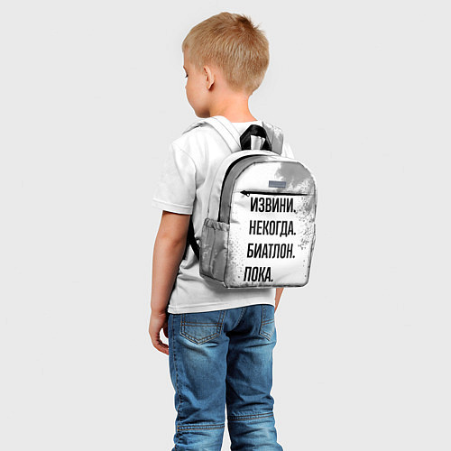 Детский рюкзак Извини некогда - биатлон, пока / 3D-принт – фото 5