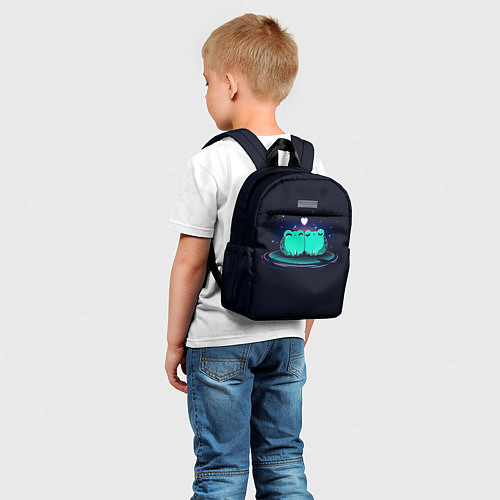 Детский рюкзак Любовь жабок / 3D-принт – фото 5