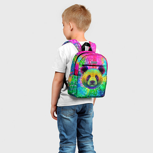 Детский рюкзак Цветная панда / 3D-принт – фото 5