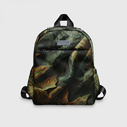 Детский рюкзак Реалистичный охотничий камуфляж из ткани и листьев
