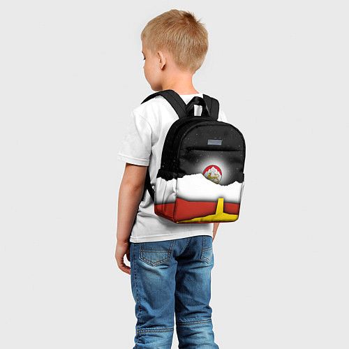Детский рюкзак Осетия горы и ночное небо / 3D-принт – фото 5