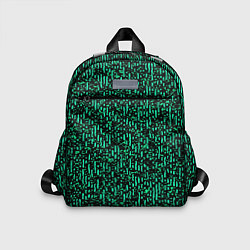 Детский рюкзак Абстрактный полосатый зелёный