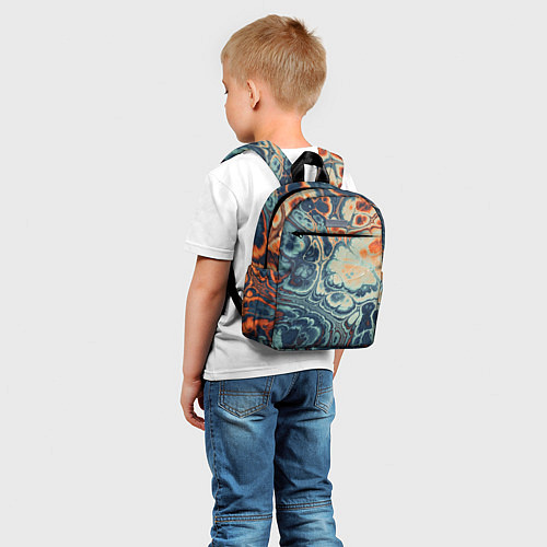 Детский рюкзак Абстрактный разноцветный узор / 3D-принт – фото 5