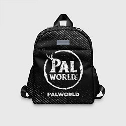 Детский рюкзак Palworld с потертостями на темном фоне, цвет: 3D-принт