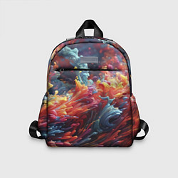 Детский рюкзак Многоцветный дым, цвет: 3D-принт