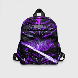 Детский рюкзак Фиолетовый камень на чёрном фоне