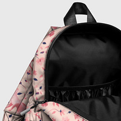 Детский рюкзак Розовый паттерн с цветами и котиками, цвет: 3D-принт — фото 2