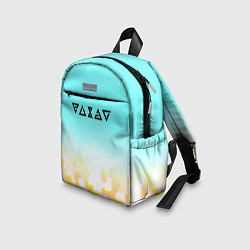 Детский рюкзак Ведьмак текстура соты, цвет: 3D-принт — фото 2