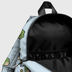Детский рюкзак Паттерн с лягушками, цвет: 3D-принт — фото 2