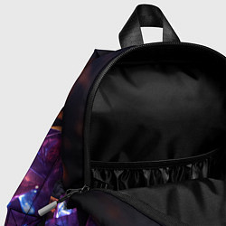 Детский рюкзак Фиолетовые комические камни, цвет: 3D-принт — фото 2