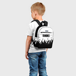 Детский рюкзак Ramones fire black rock, цвет: 3D-принт — фото 2