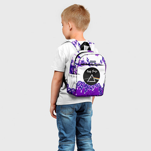 Детский рюкзак Pink floyd violet splash / 3D-принт – фото 5