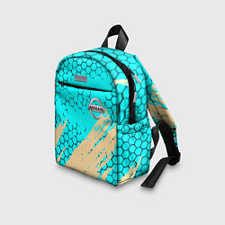Детский рюкзак Nissan текстура краски, цвет: 3D-принт — фото 2