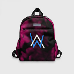 Детский рюкзак Алан Волкер огенный стиль градиент