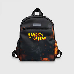 Детский рюкзак Layers of Fear огненный стиль хоррор, цвет: 3D-принт